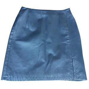 Sequence SZ 10 Black Leather Women's Fully Lined Skirt